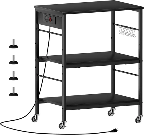 Bakers Rack with Power Outlet
