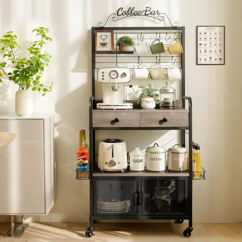 Coffee Bar Cabinet with Storag