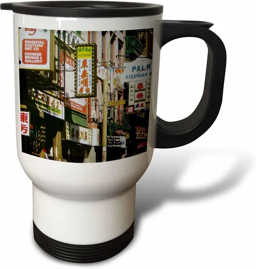 3dRose NYC Chinatown 14oz Stai