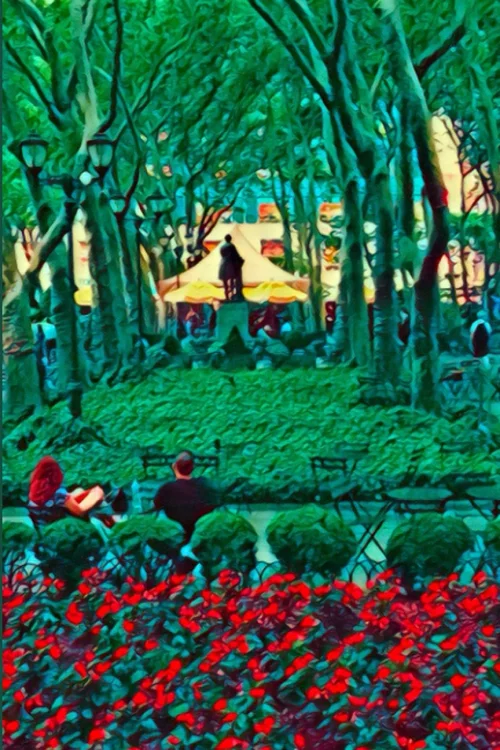 Bryant Park New York City Note