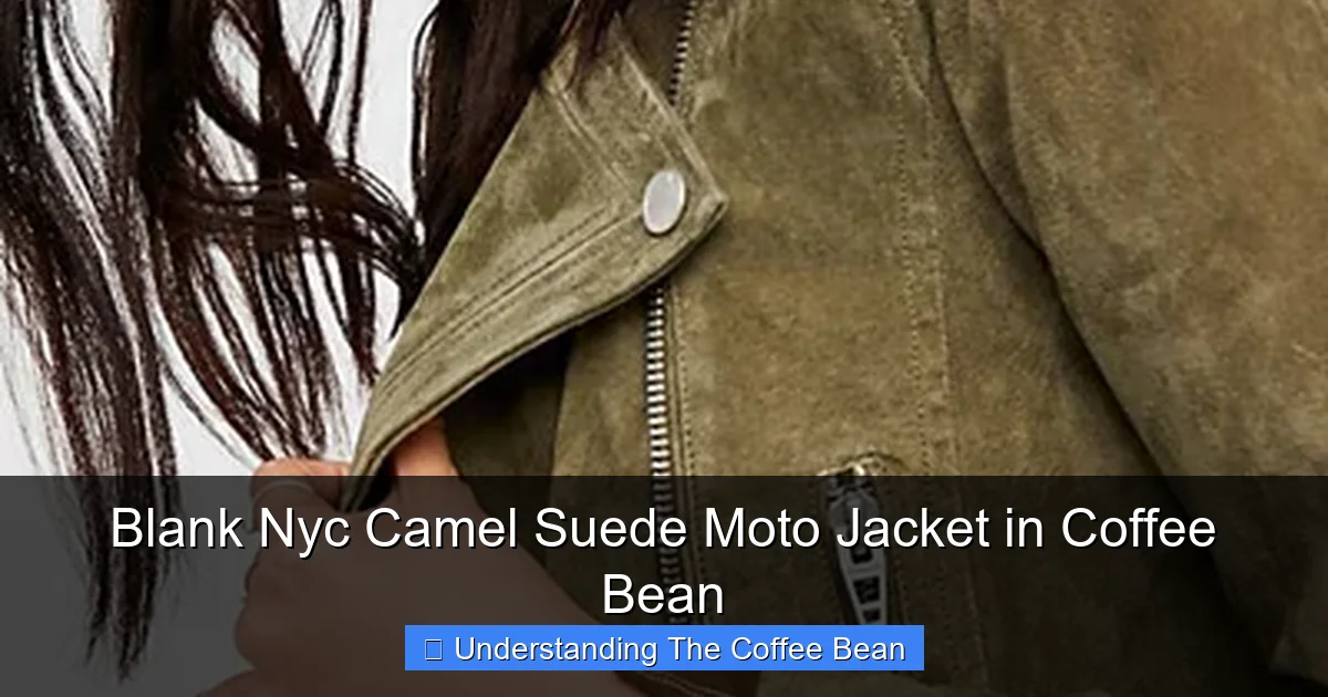 Blank Nyc Camel Suede Moto Jacket in Coffee Bean