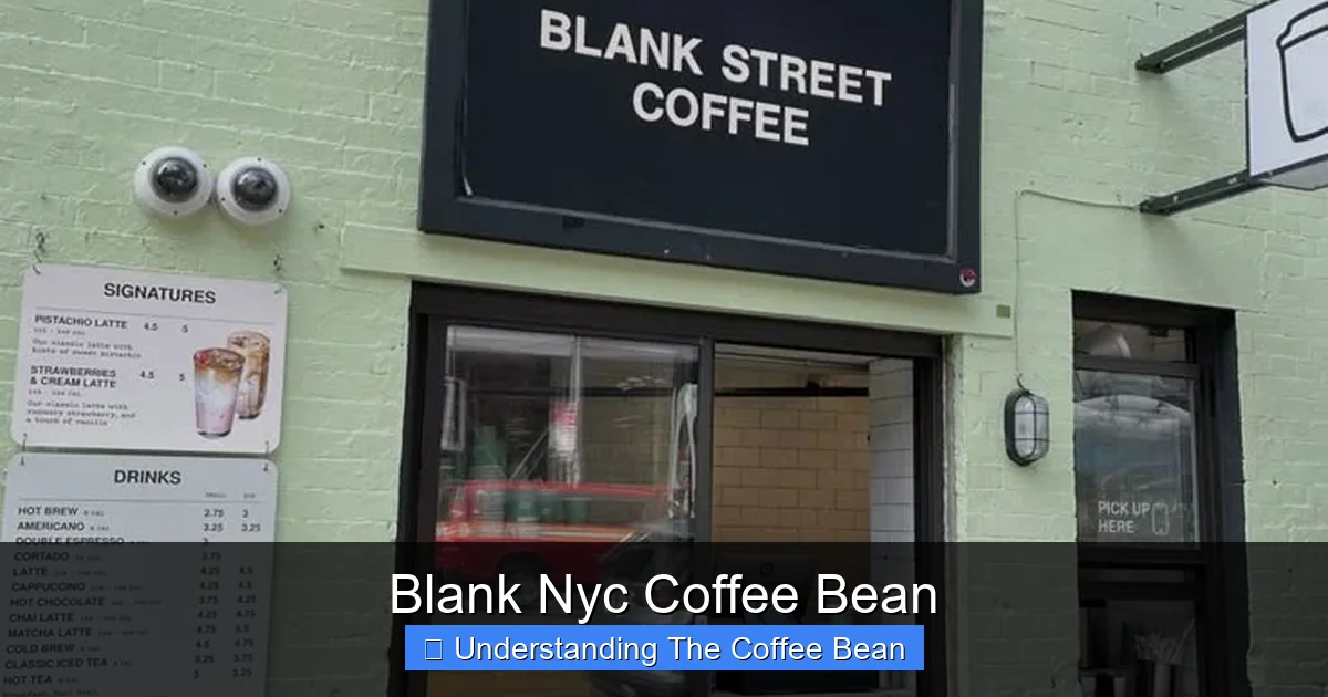 Blank Nyc Coffee Bean