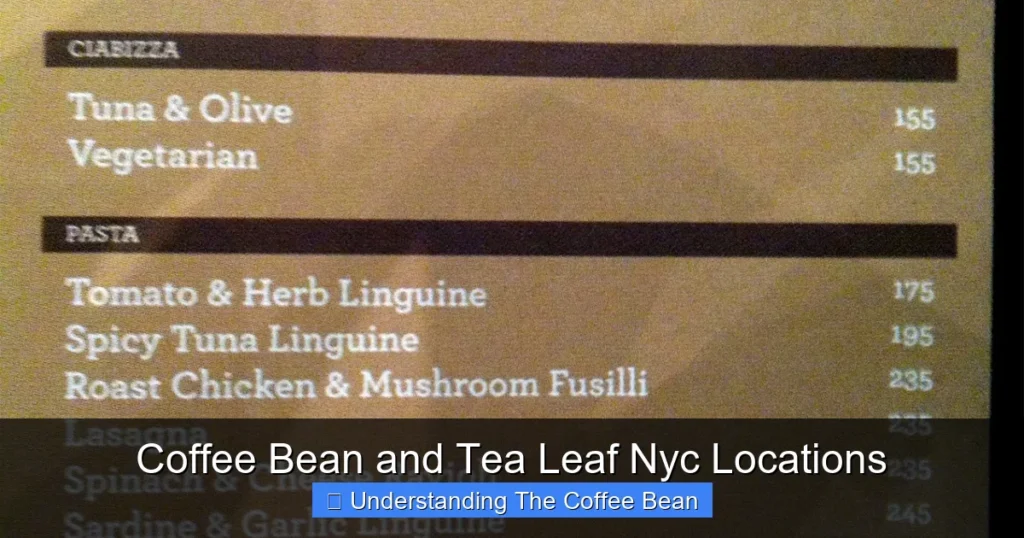 Coffee Bean and Tea Leaf Nyc Locations