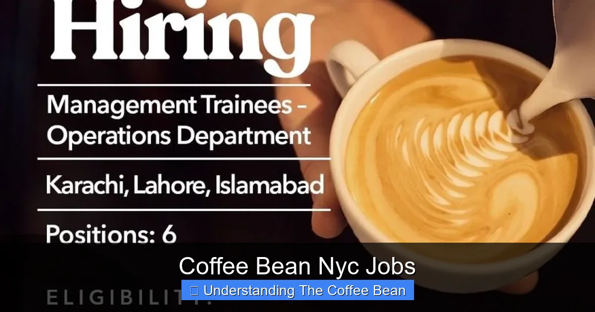 Coffee Bean Nyc Jobs