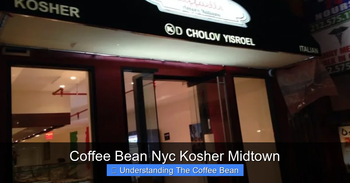 Coffee Bean Nyc Kosher Midtown