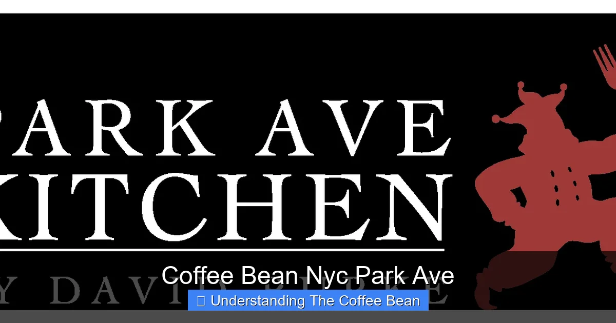 Coffee Bean Nyc Park Ave