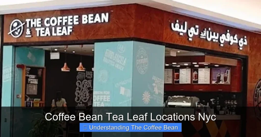 Coffee Bean Tea Leaf Locations Nyc