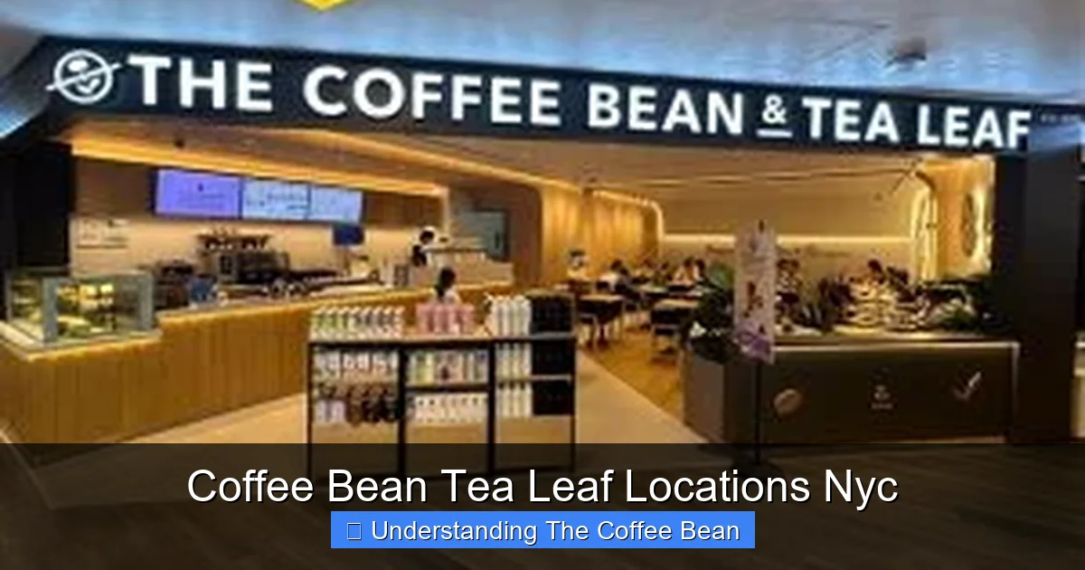 Coffee Bean Tea Leaf Locations Nyc
