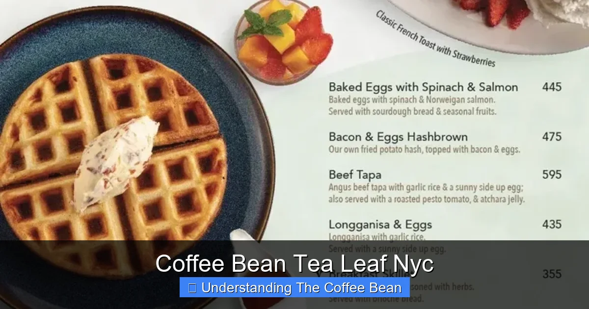 Coffee Bean Tea Leaf Nyc