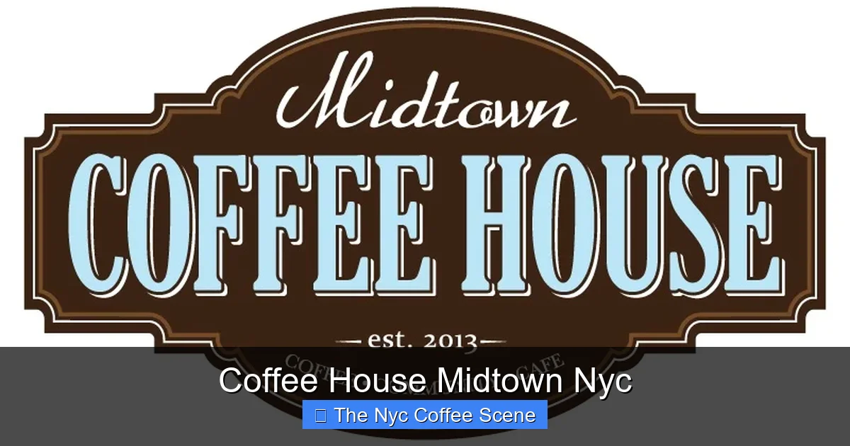 Coffee House Midtown Nyc