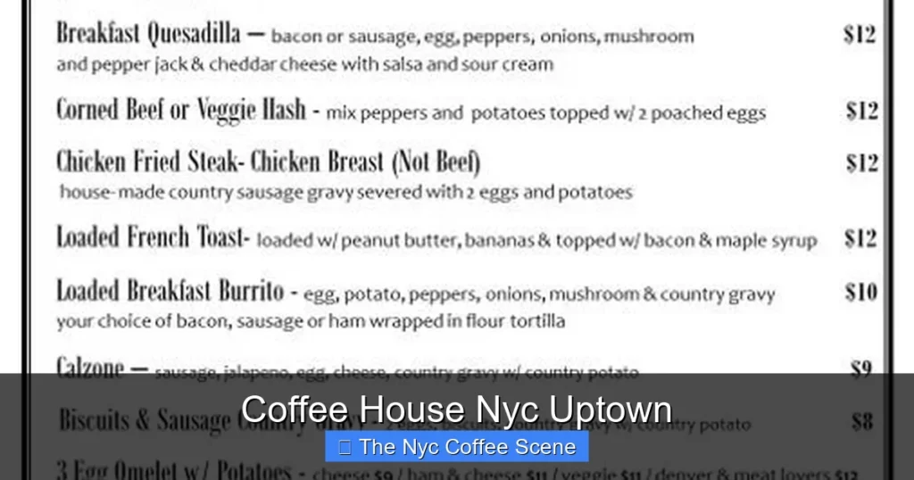 Coffee House Nyc Uptown