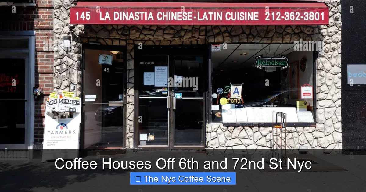 Coffee Houses Off 6th and 72nd St Nyc