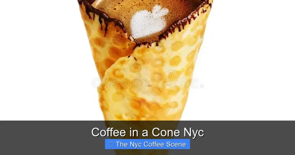 Coffee in a Cone Nyc