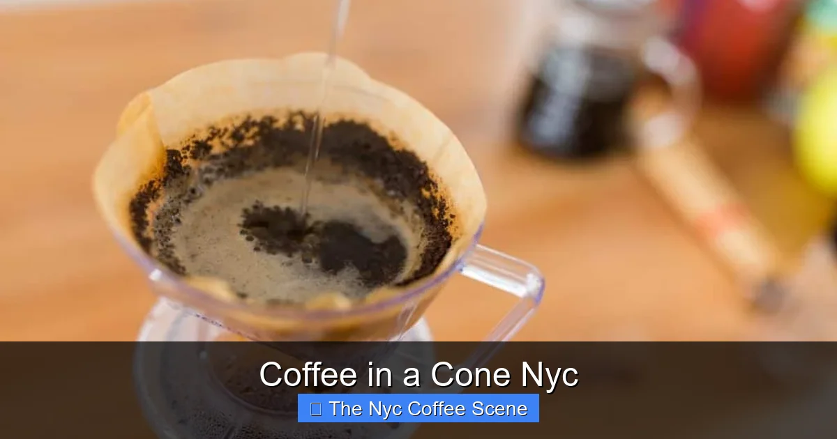Coffee in a Cone Nyc