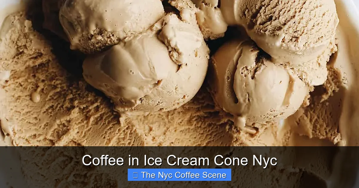 Coffee in Ice Cream Cone Nyc