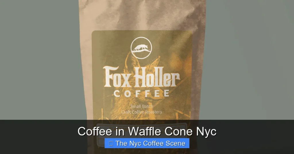 Coffee in Waffle Cone Nyc