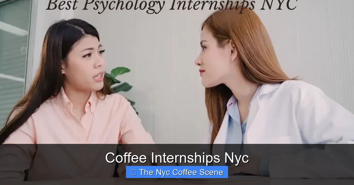 Coffee Internships Nyc