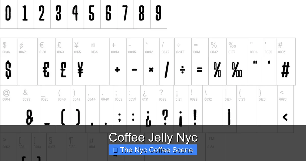 Coffee Jelly Nyc