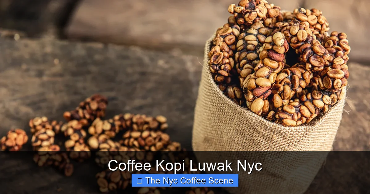 Coffee Kopi Luwak Nyc