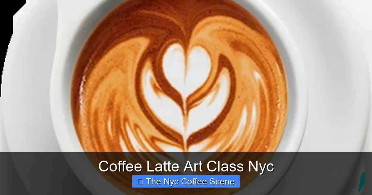 Coffee Latte Art Class Nyc