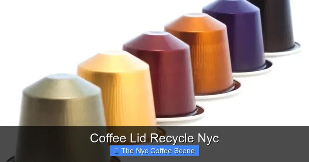 Coffee Lid Recycle Nyc