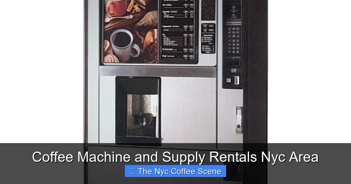 Coffee Machine and Supply Rentals Nyc Area