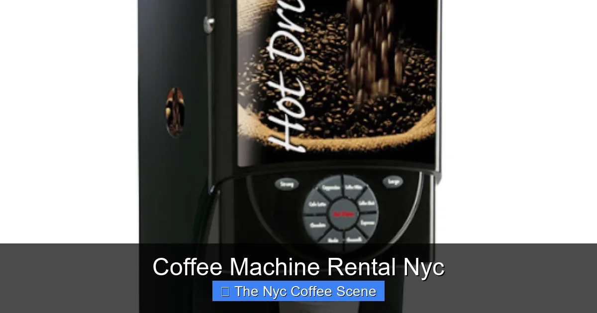 Coffee Machine Rental Nyc