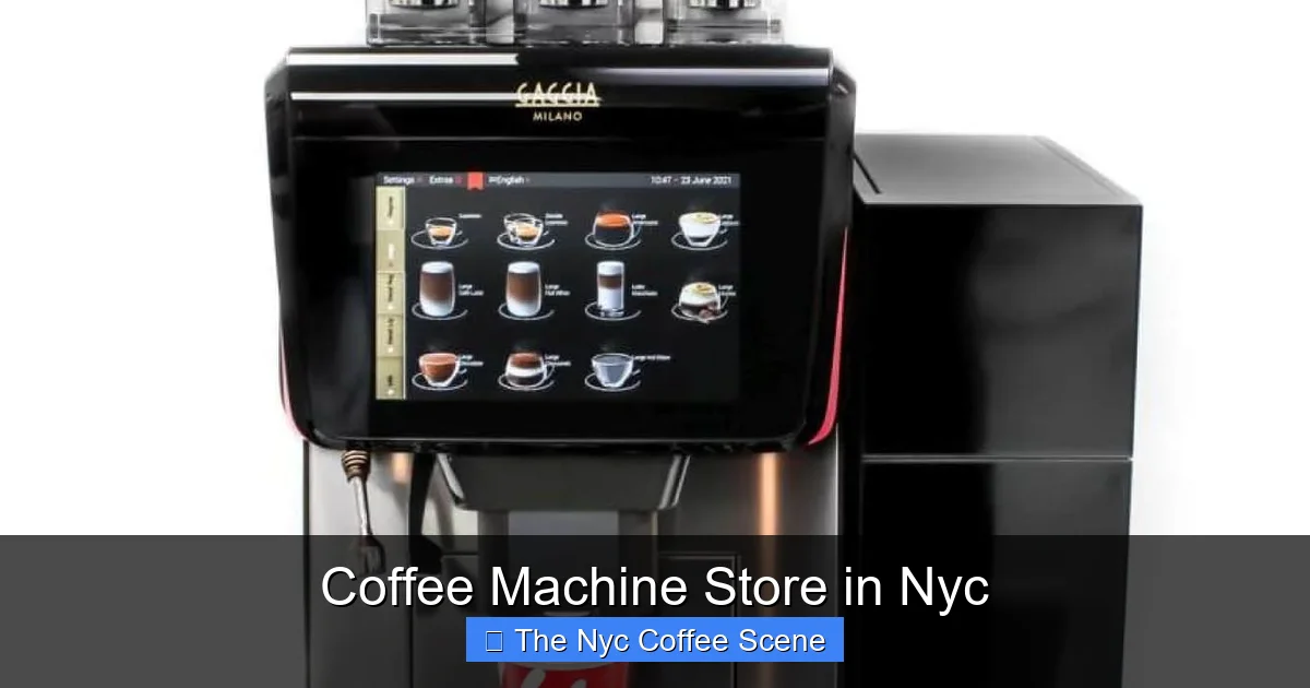 Coffee Machine Store in Nyc