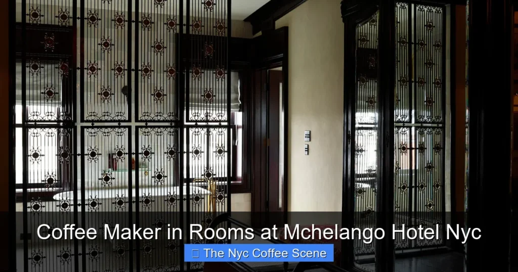 Coffee Maker in Rooms at Mchelango Hotel Nyc