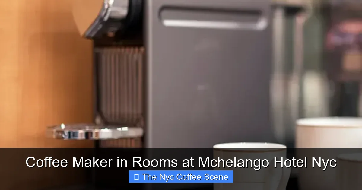 Coffee Maker in Rooms at Mchelango Hotel Nyc