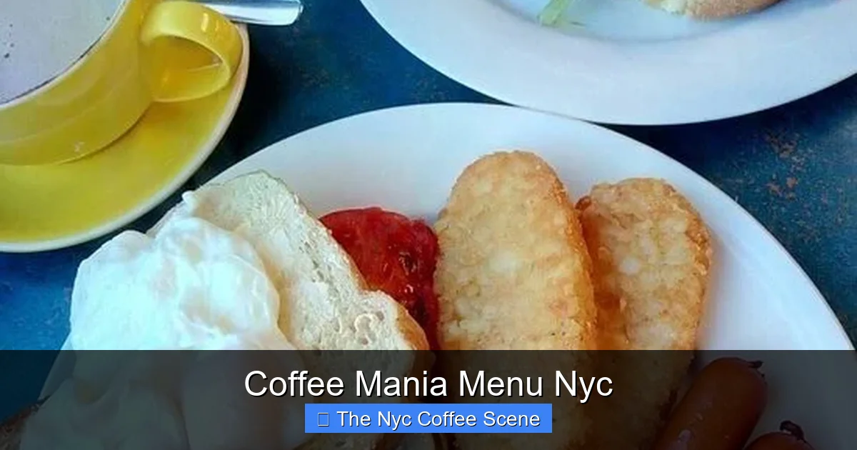 Coffee Mania Menu Nyc