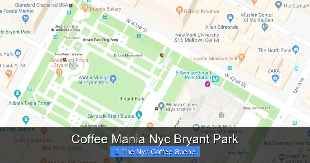 Coffee Mania Nyc Bryant Park