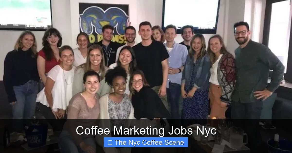 Coffee Marketing Jobs Nyc