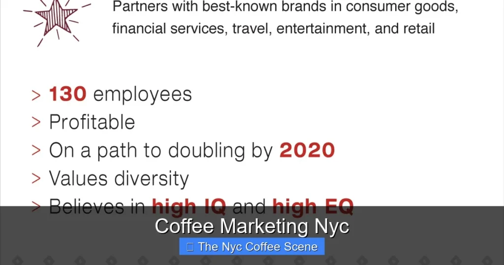 Coffee Marketing Nyc