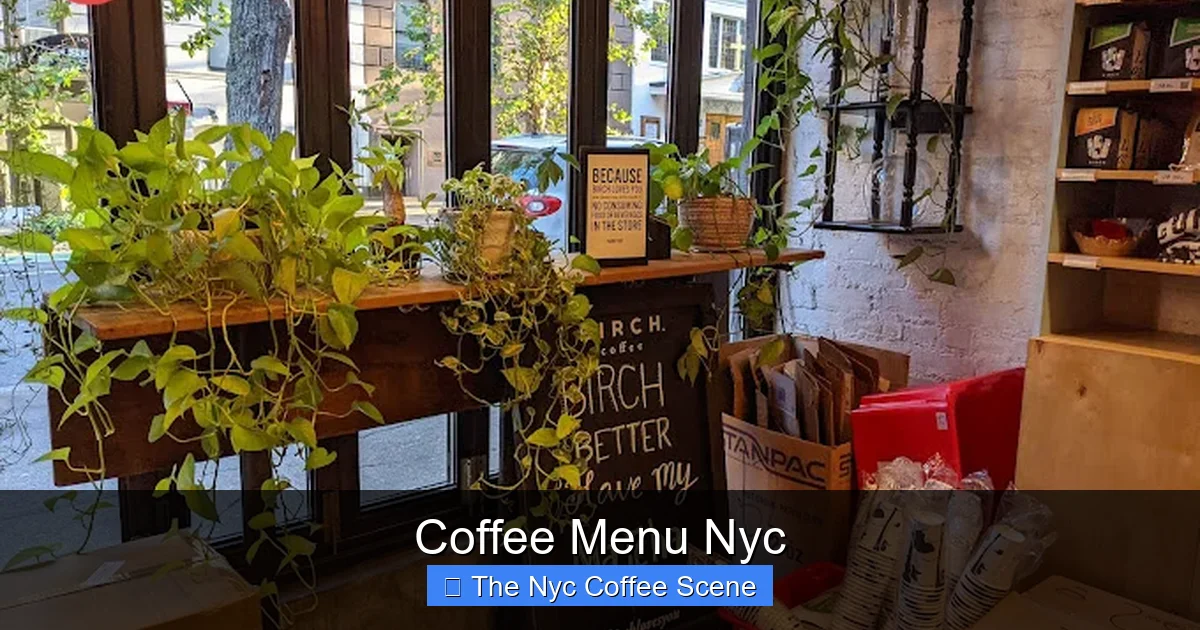 Coffee Menu Nyc