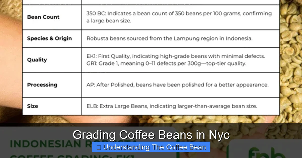 Grading Coffee Beans in Nyc