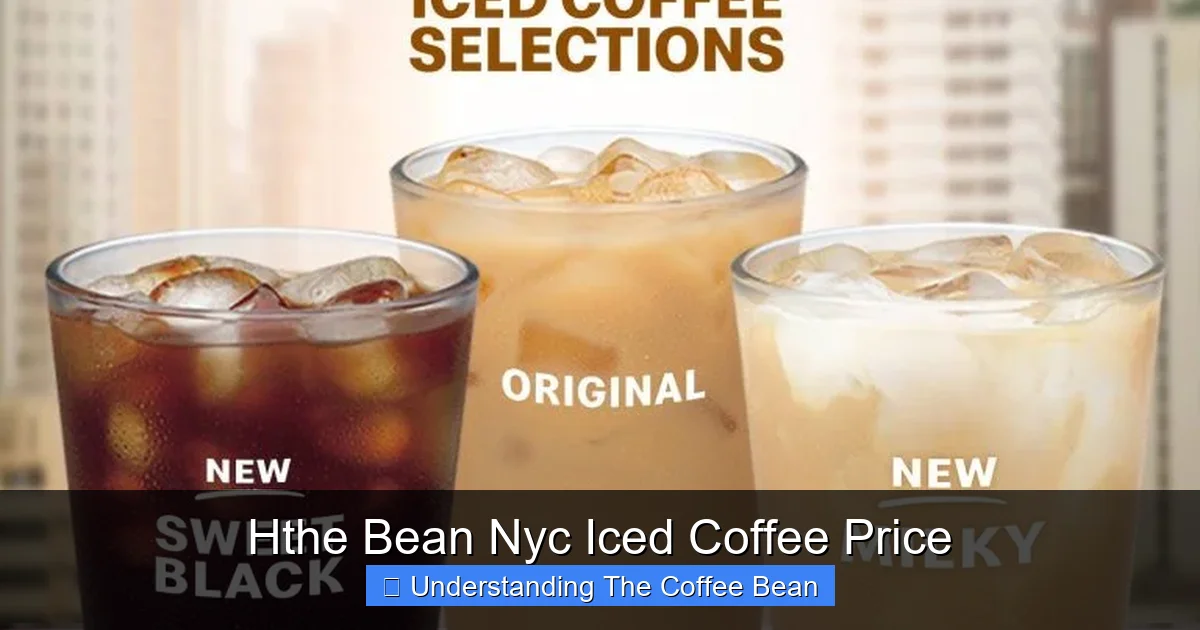 Hthe Bean Nyc Iced Coffee Price