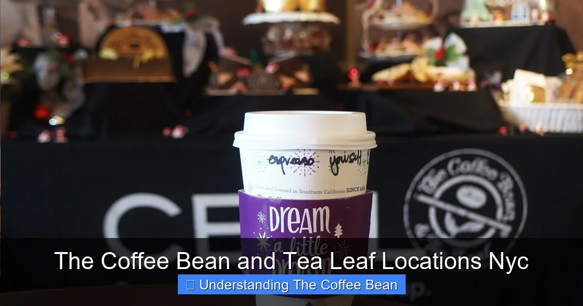 The Coffee Bean and Tea Leaf Locations Nyc