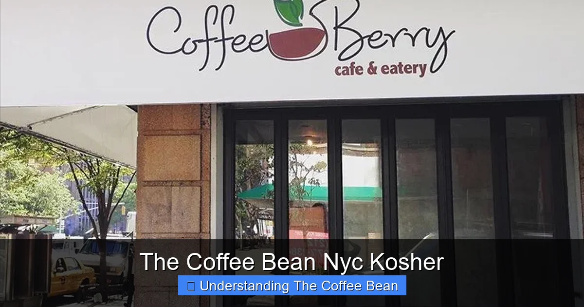 The Coffee Bean Nyc Kosher